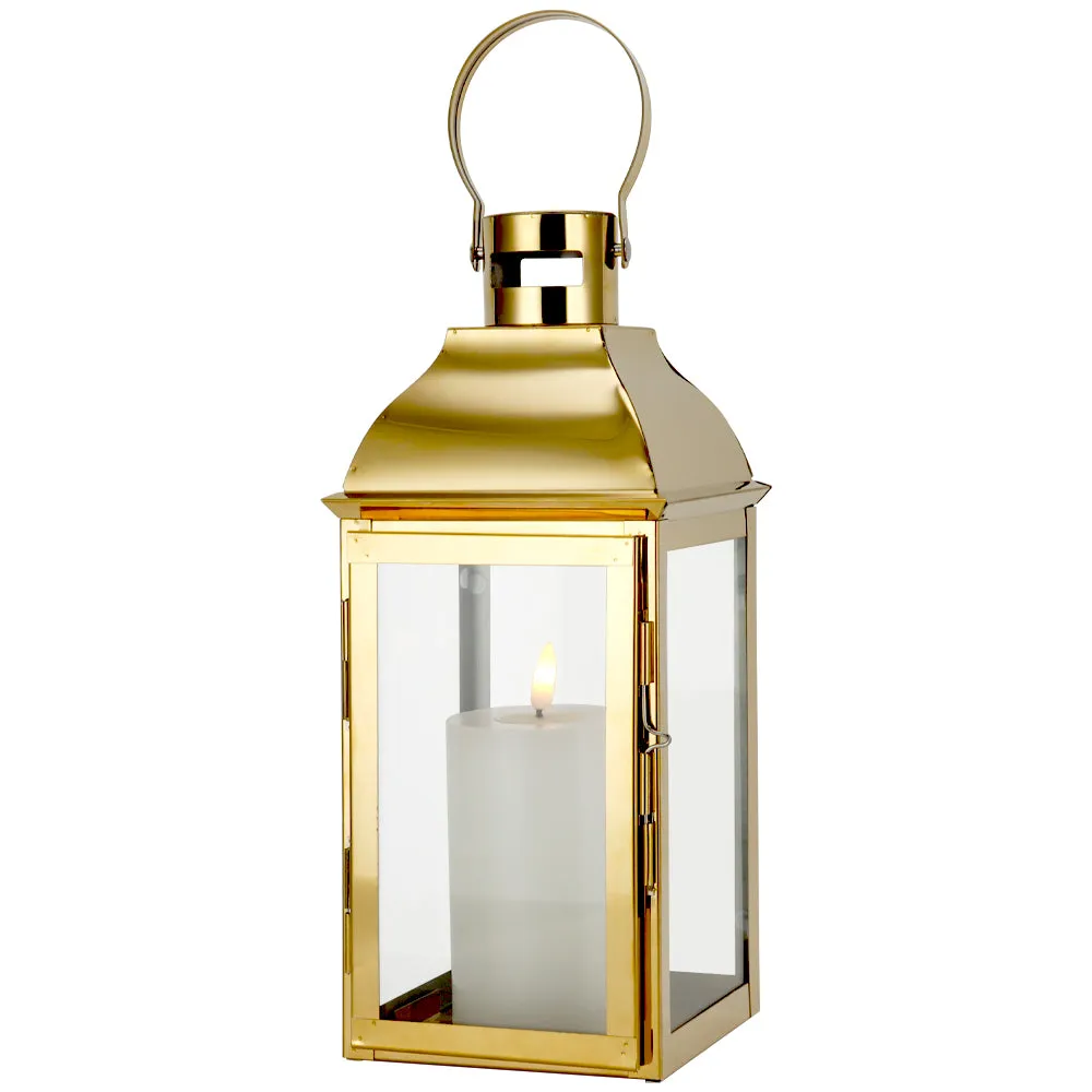 12.5" H Stainless Steel Decorative Candle Lanterns