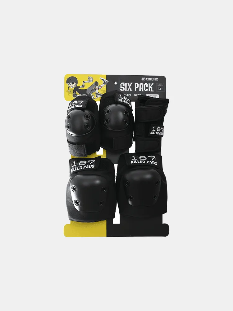 187 Killer Pads 6 Pack - Black