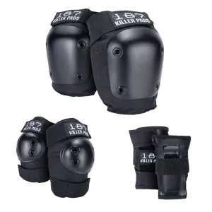 187 KILLER PADS - ADULT SIX PACK PAD SET BLACK