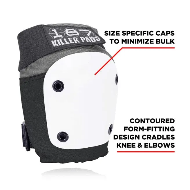 187 Knee & Elbow Combo Pack Black Grey