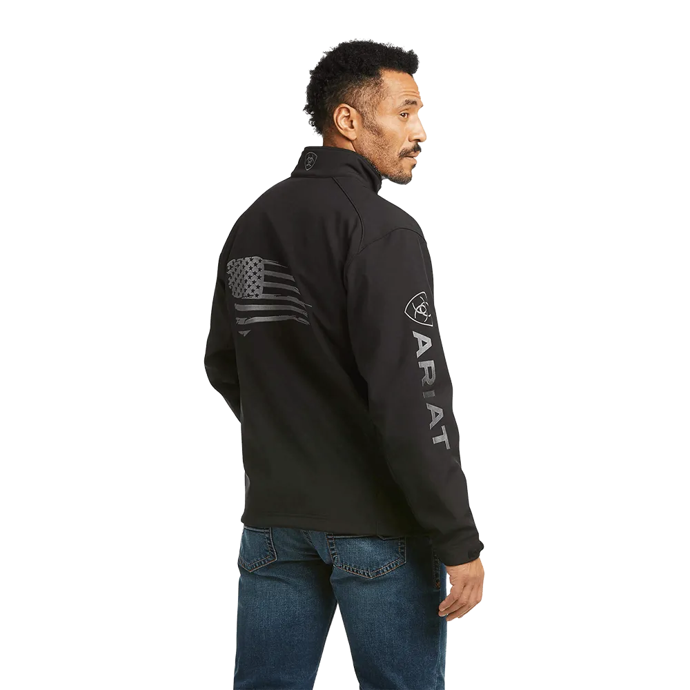 Ariat Mens Logo 2.0 Patriot Softshell Black Concealed Carry Jacket