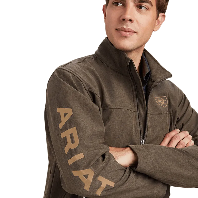 Ariat Men's New Team Banyan Bark Heather Softshell Jacket