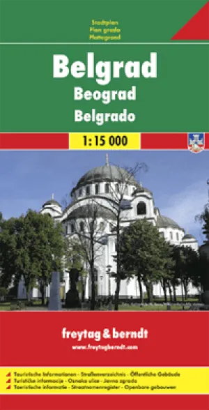 Belgrade: City Map by Freytag & Berndt (2008)