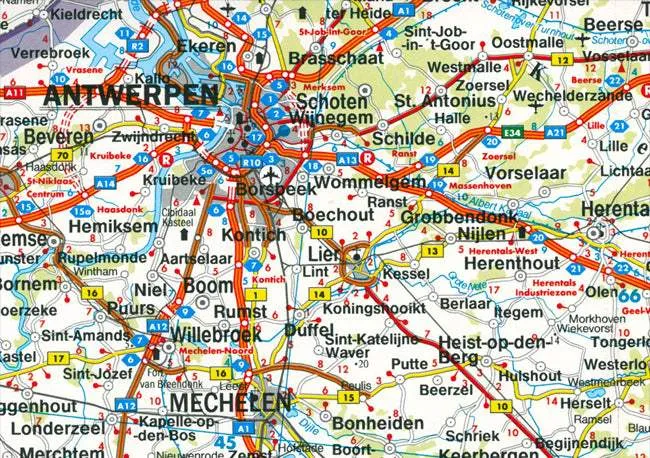 Benelux Road Map by Freytag & Berndt (2009)