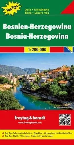 Bosnia Herzegovina Road Atlas by Freytag & Berndt