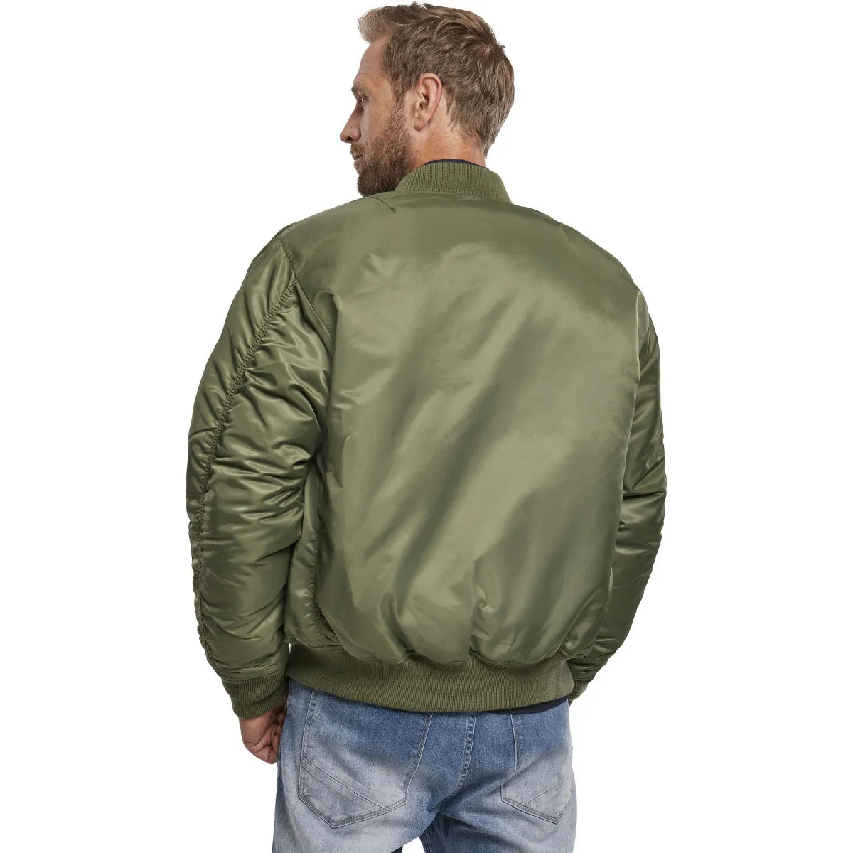 Brandit MA1 Bomber Flight Jacket Olive Green