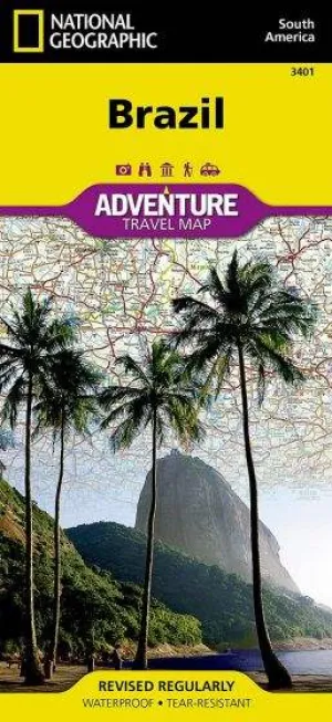 Brazil Adventure Road Map by National Geographic (2011)