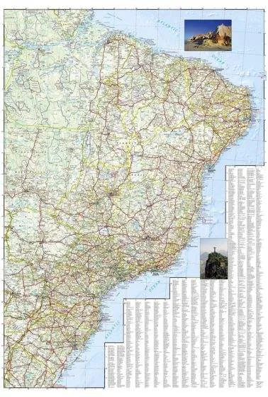 Brazil Adventure Road Map by National Geographic (2011)