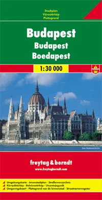 Budapest: City Map by Freytag & Berndt (2008)