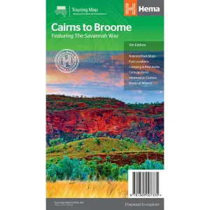 Cairns to Broome Map