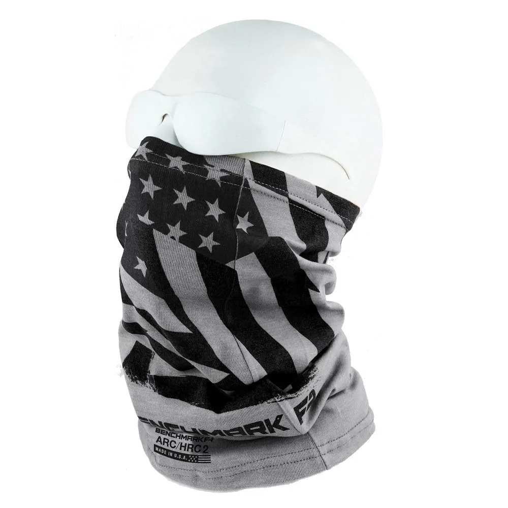 CAT 2 FR American Flag Gray Face Muffler