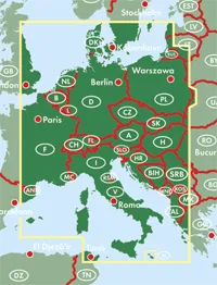 Central Europe Road Map by Freytag & Berndt (2010)