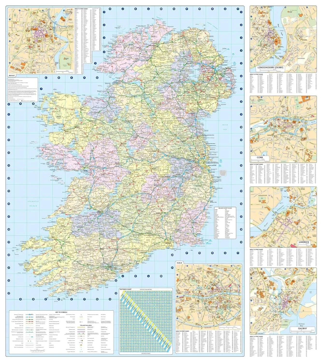 Collins Ireland Road Map 2025