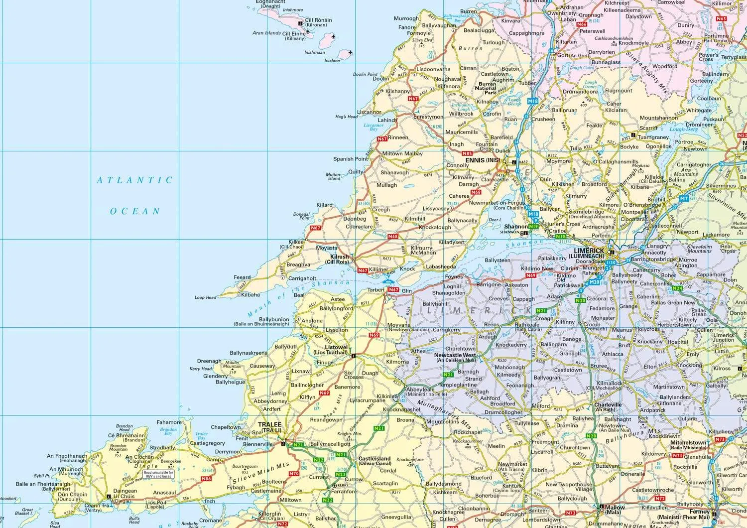 Collins Ireland Road Map 2025