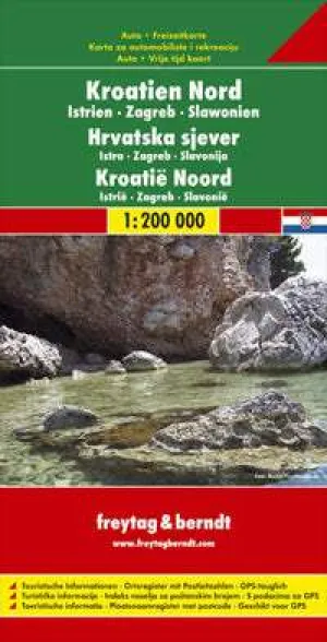 Croatia North Road Map by Freytag & Berndt (2010)