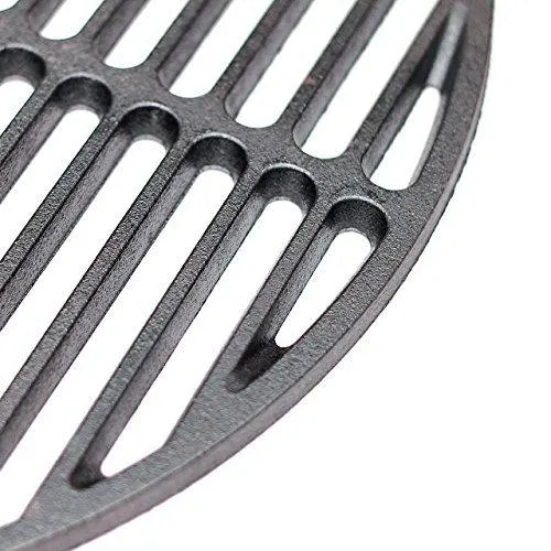 Dracarys Grill and Smoker Cast Iron Grids Round Cooking Grate Fit for A Medium Egg Grill and Smoker(Medium - 15&quot;)