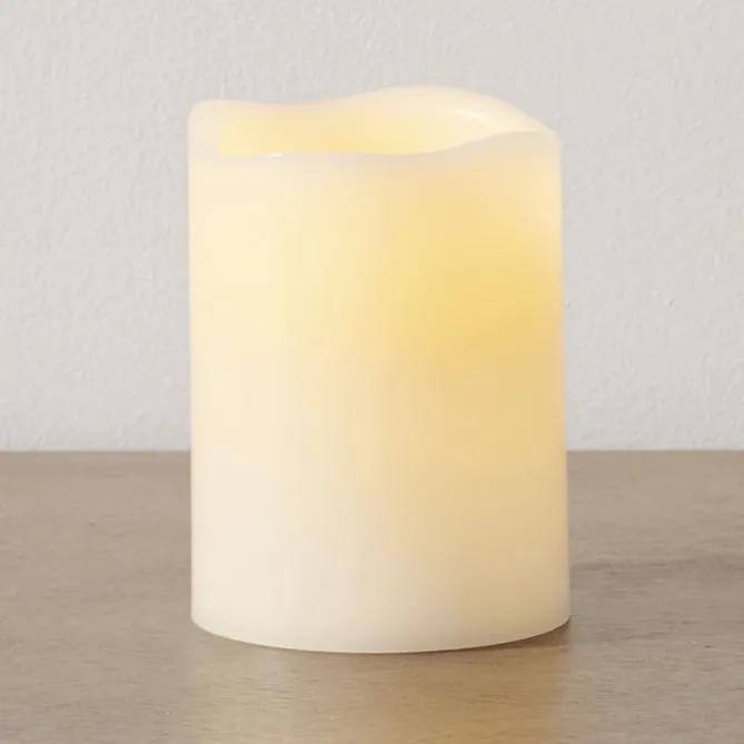 Flameless Ivory Pillar Candle