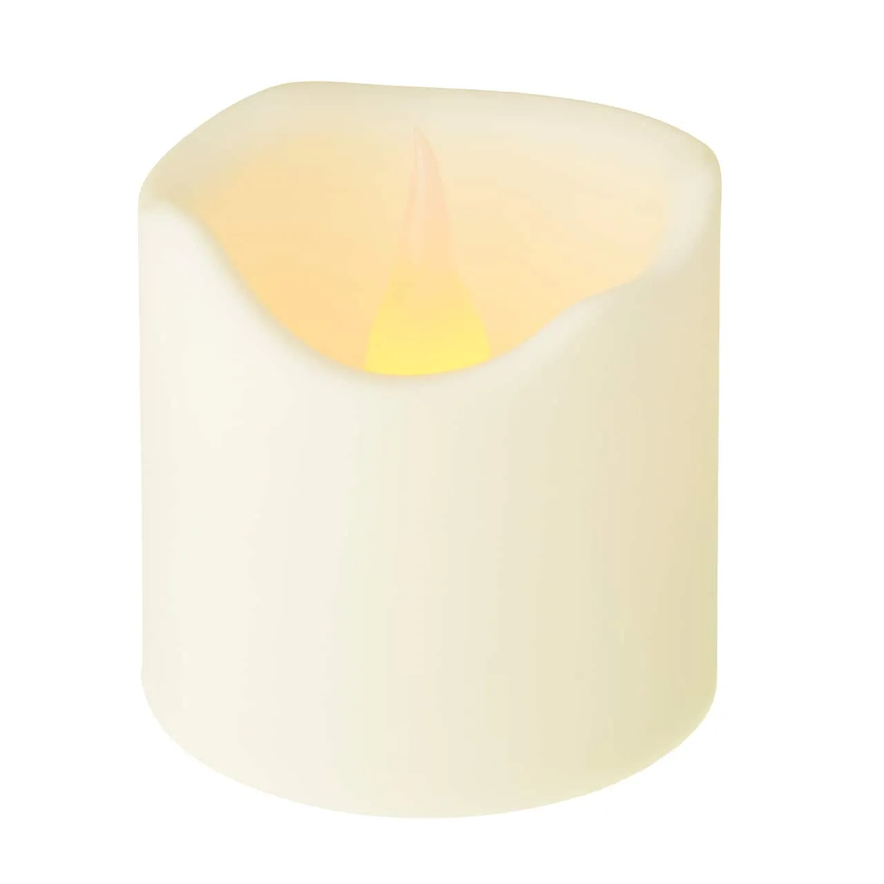 Flameless Ivory Pillar Candle