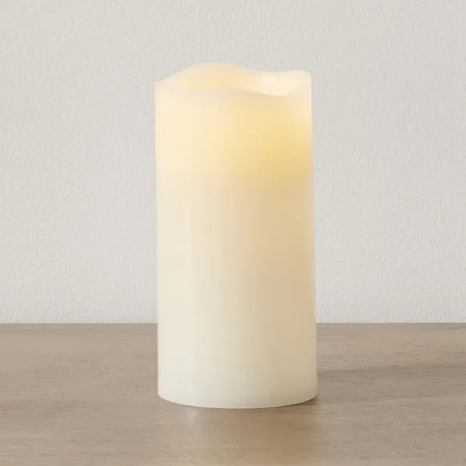 Flameless Ivory Pillar Candle