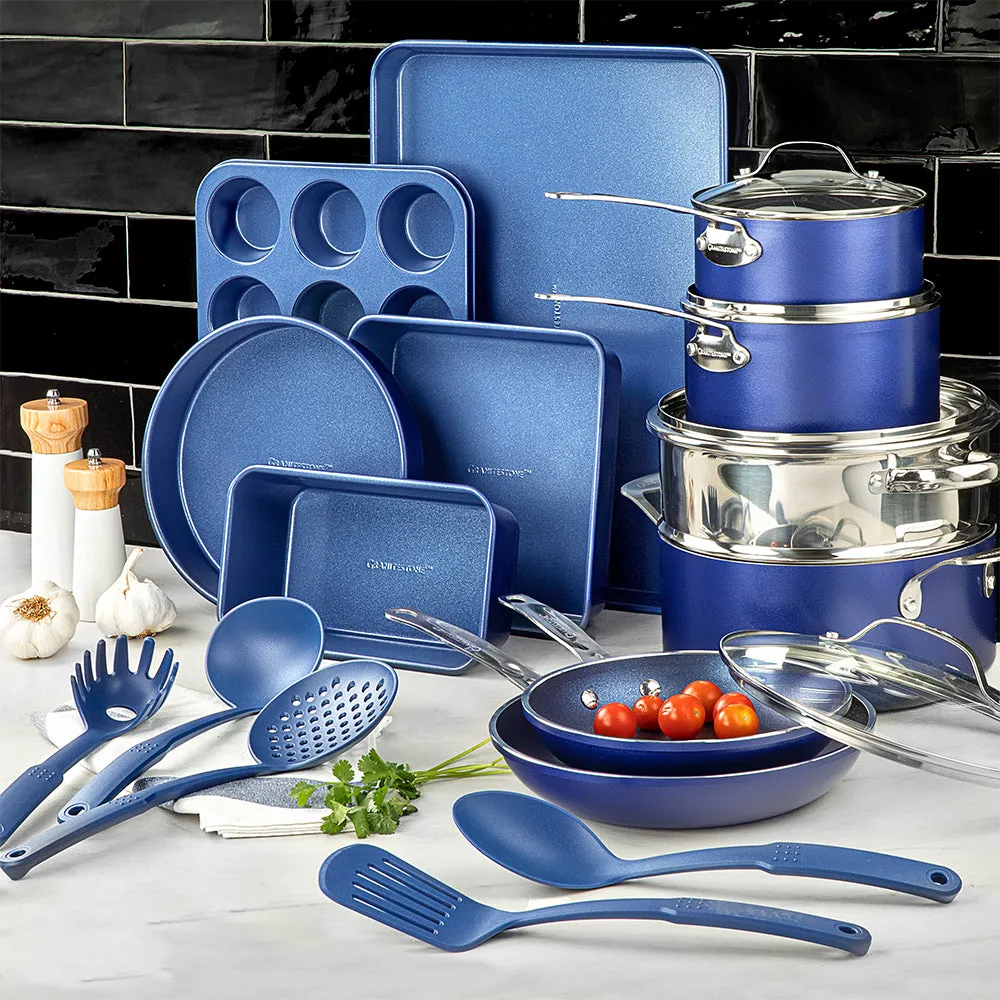 Granitestone 20-Piece - Cook, Steam & Bake Set with Kitchen Utensils