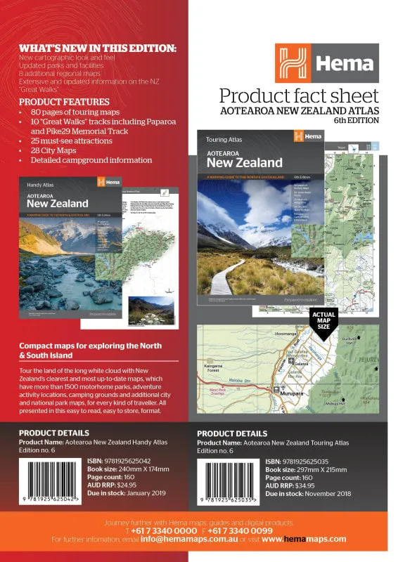 Hema New Zealand Handy Atlas