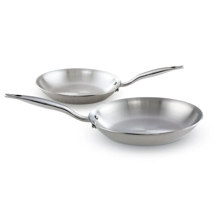 Heritage Steel 5-ply Stainless Fry Pan Set - 8.5″ & 10.5″