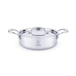 Heritage Steel 5-ply Stainless Sauteuse with Lid