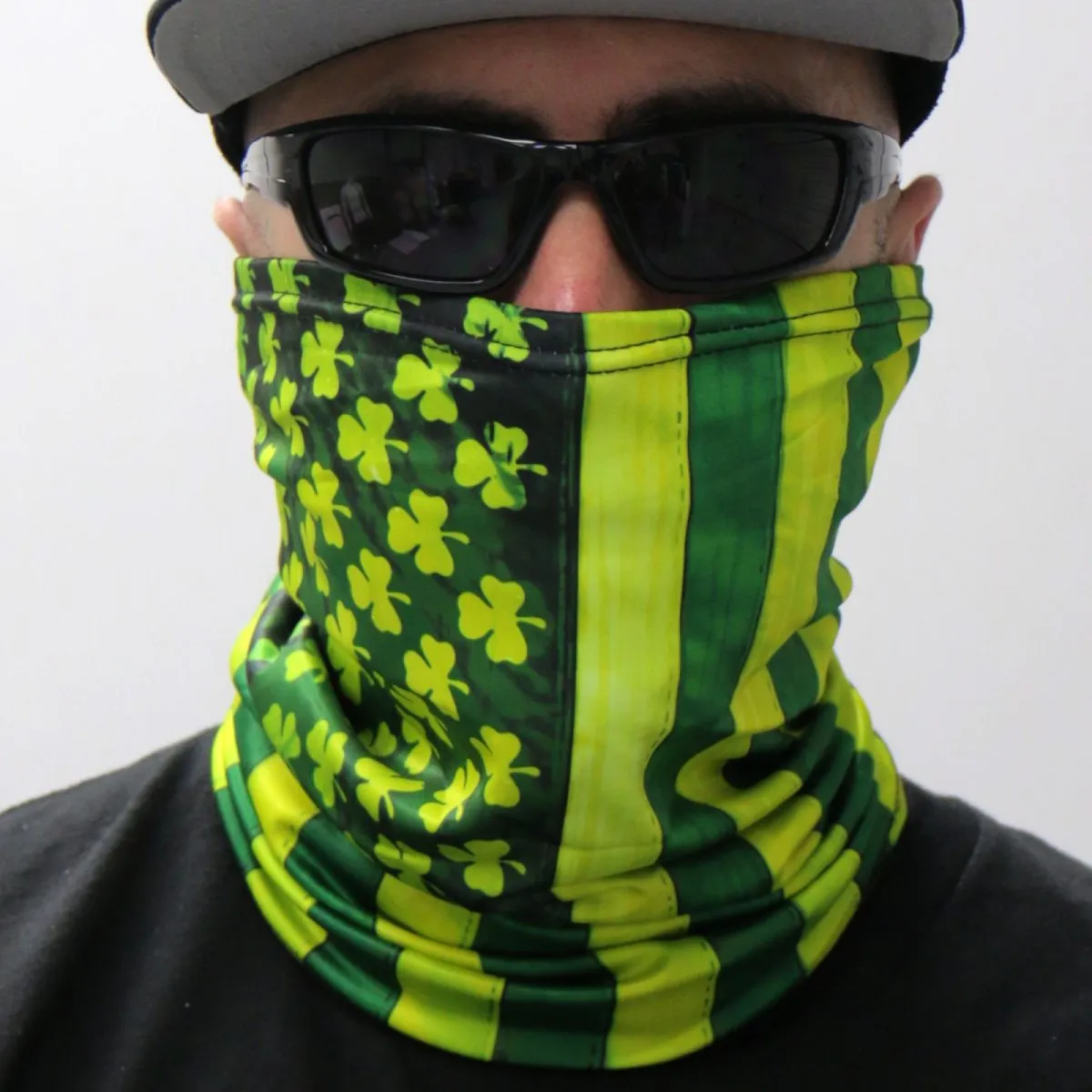 Hot Leathers HWN2007 Shamrock Flag Neck Gaiter Mask