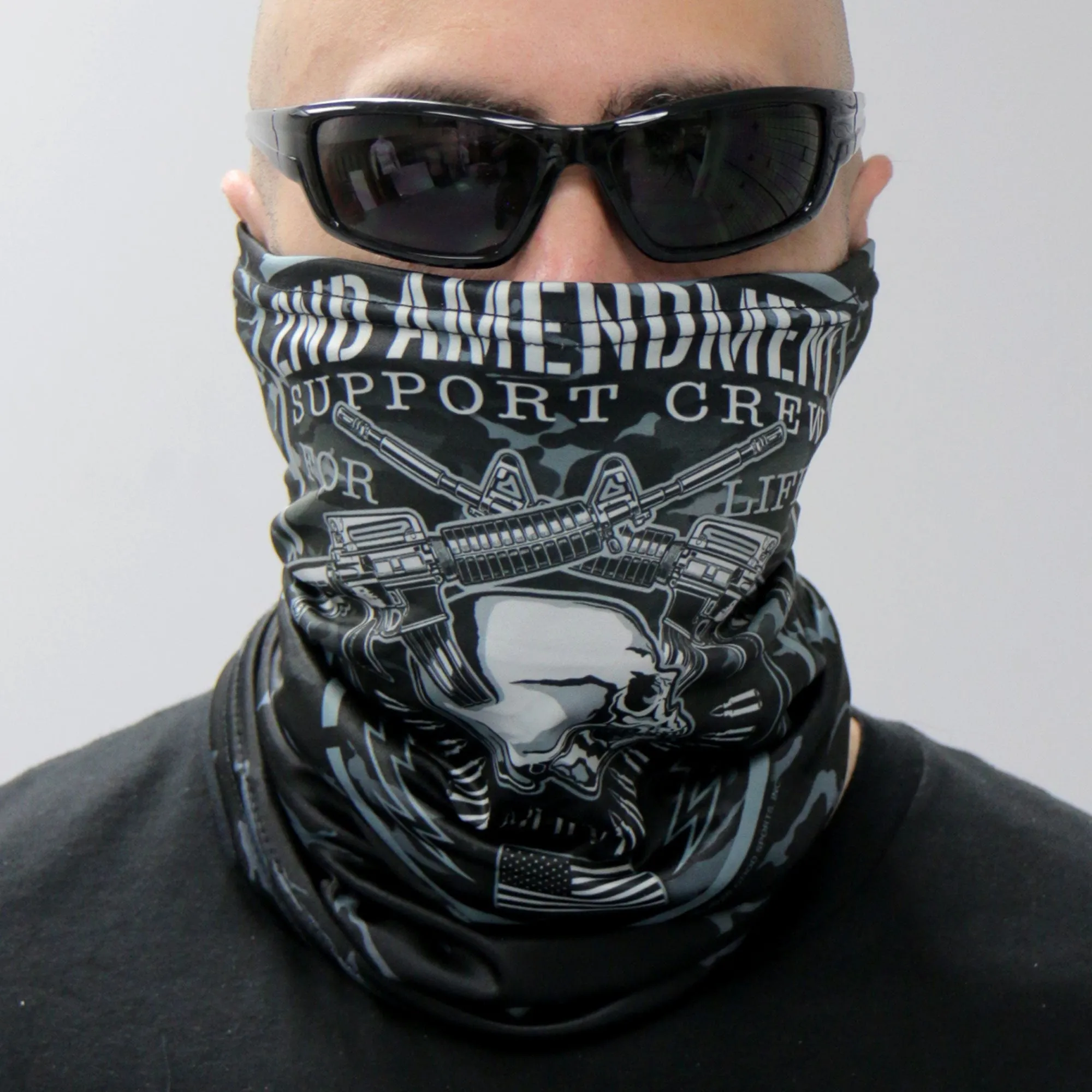 Hot Leathers HWN2017 2nd Amendment Support Crew Neck Gaiter Mask