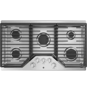 JGP5036SLSS GE® 36" Built-In Gas Cooktop with 5 Burners and Dishwasher Safe Grates