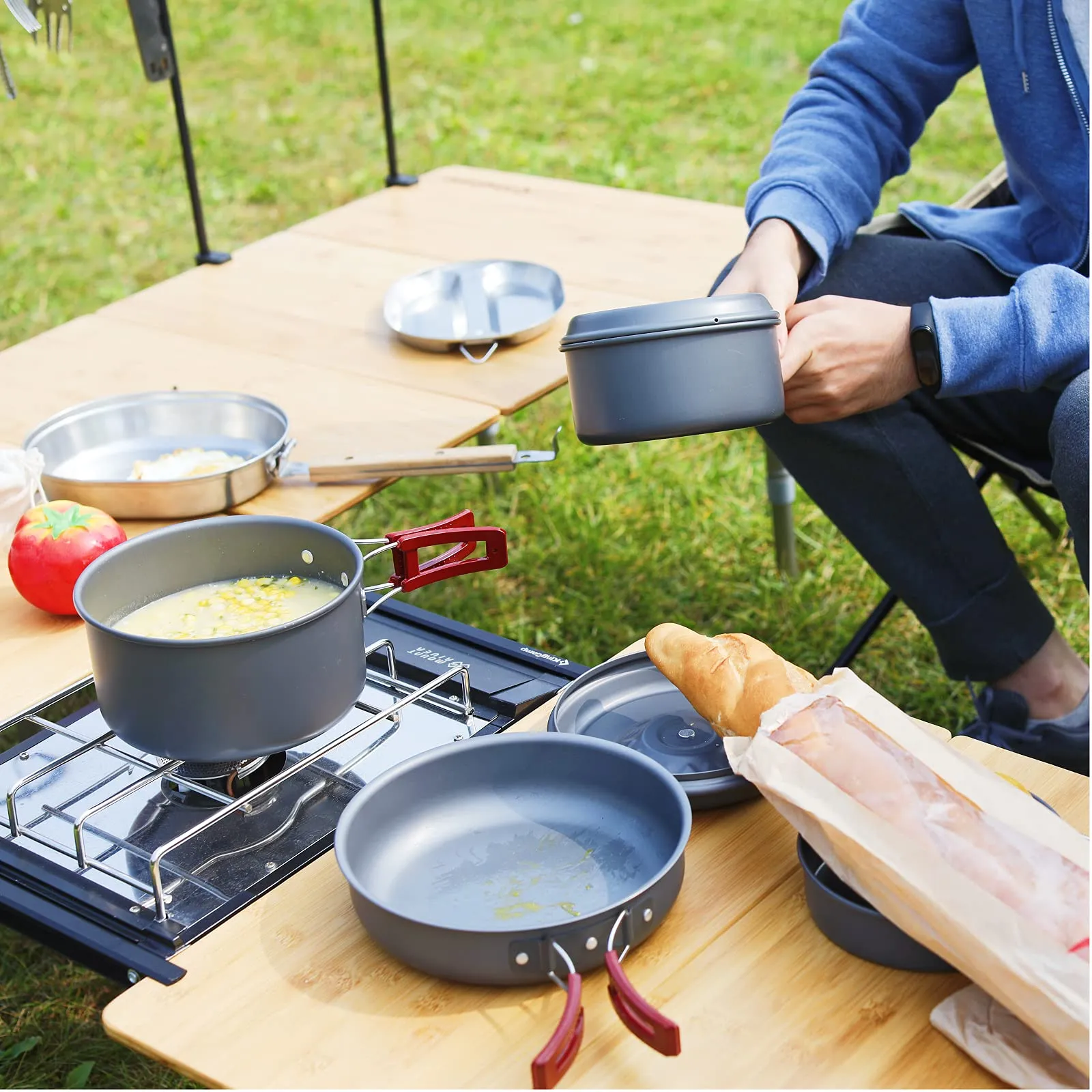 KingCamp 18Pcs Camping Cookware Camp Cooking Set