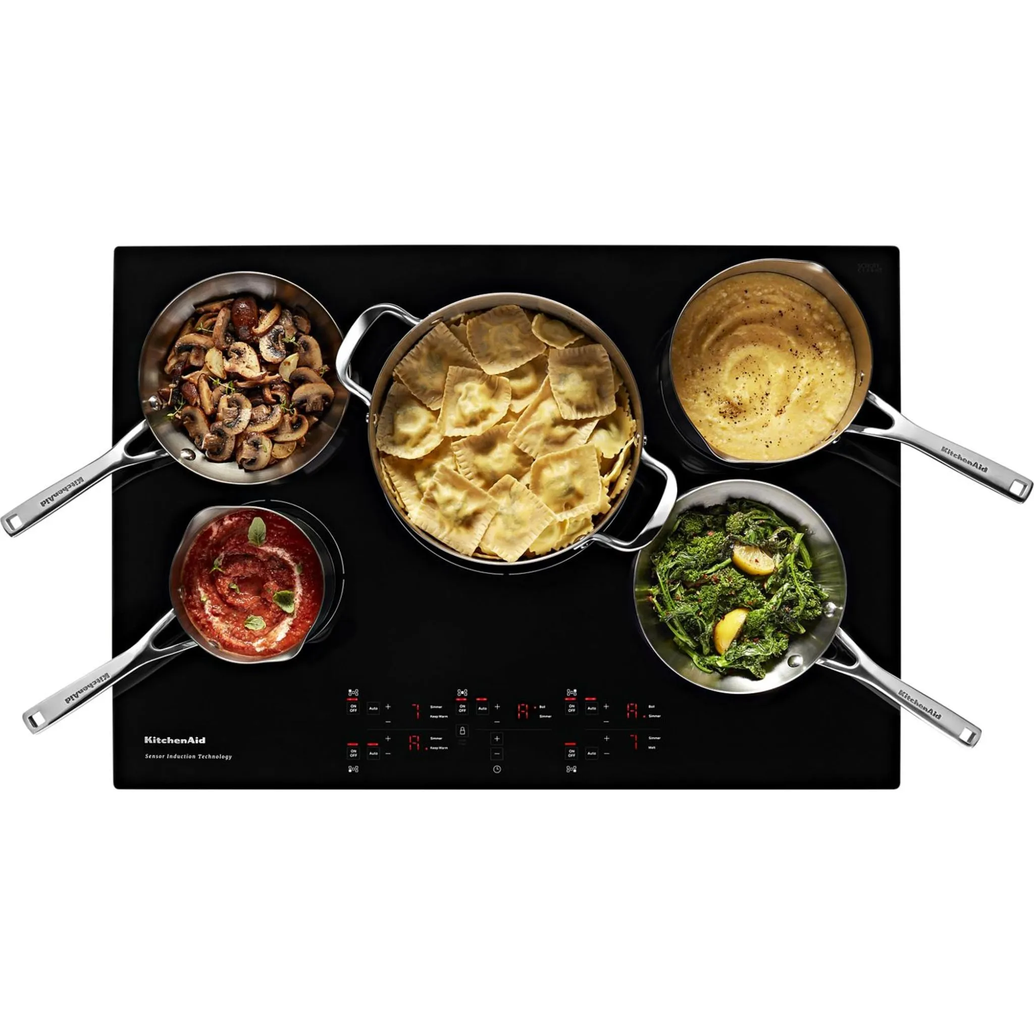 KitchenAid  30" 5-Element Sensor Induction Cooktop (KCIG550JBL)