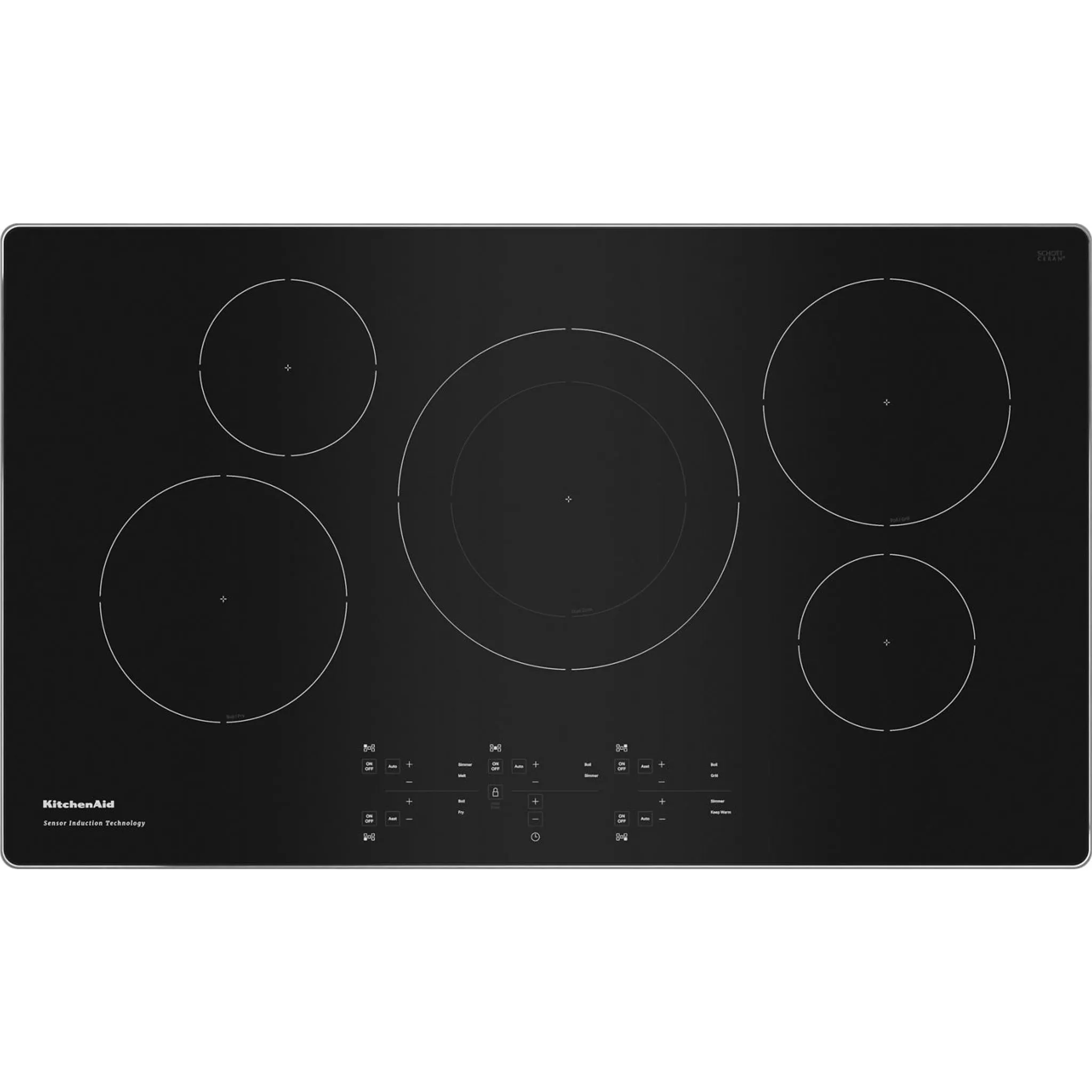 KitchenAid  36" 5-Element Sensor Induction Cooktop (KCIG556JSS)