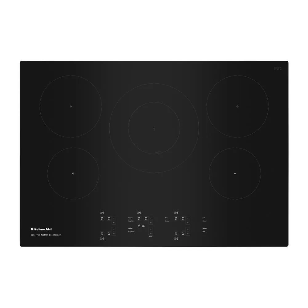 Kitchenaid KCIG550JBL 30-Inch 5-Element Sensor Induction Cooktop