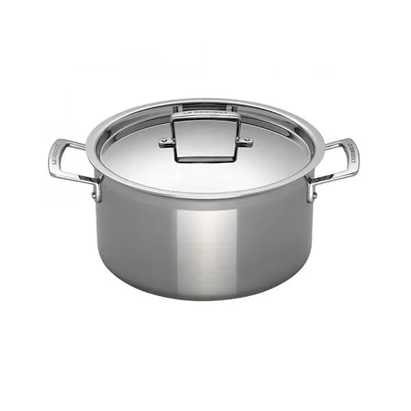 Le Creuset 3-ply Stainless Steel Deep Casserole 24cm (without LC Box)