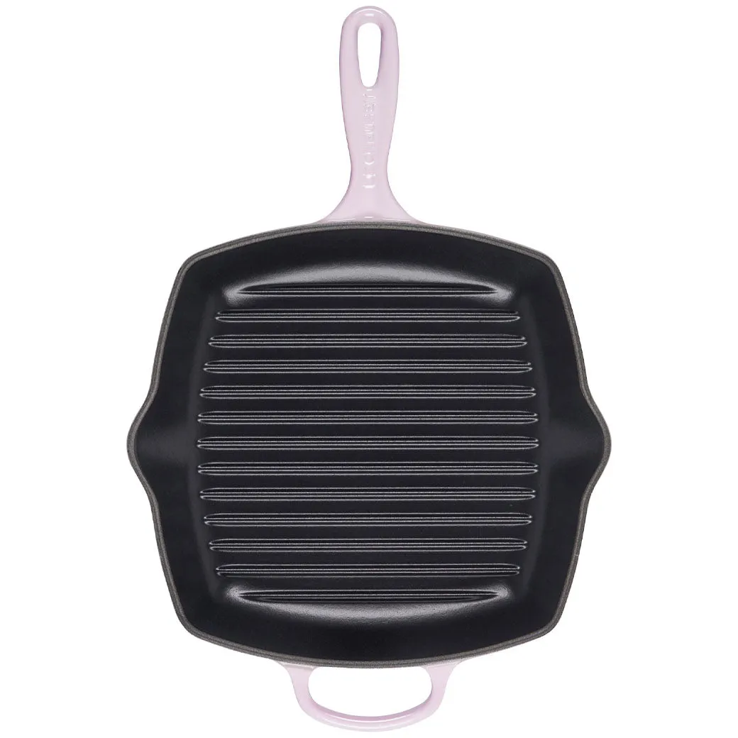 Le Creuset Enameled Cast Iron Signature 10.25'' Square Skillet Grill with Handle