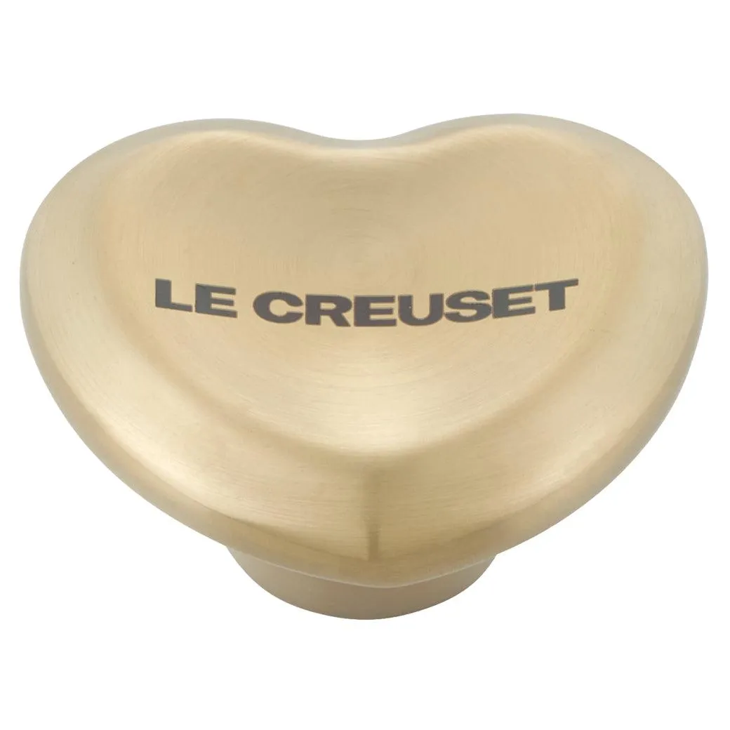 Le Creuset Figural Heart Knob - Light Gold - Large (45mm)