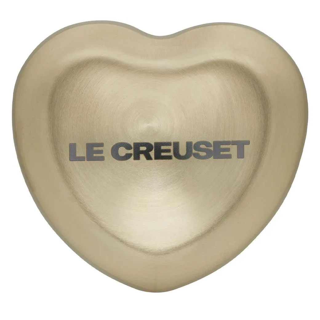 Le Creuset Figural Heart Knob - Light Gold - Large (45mm)