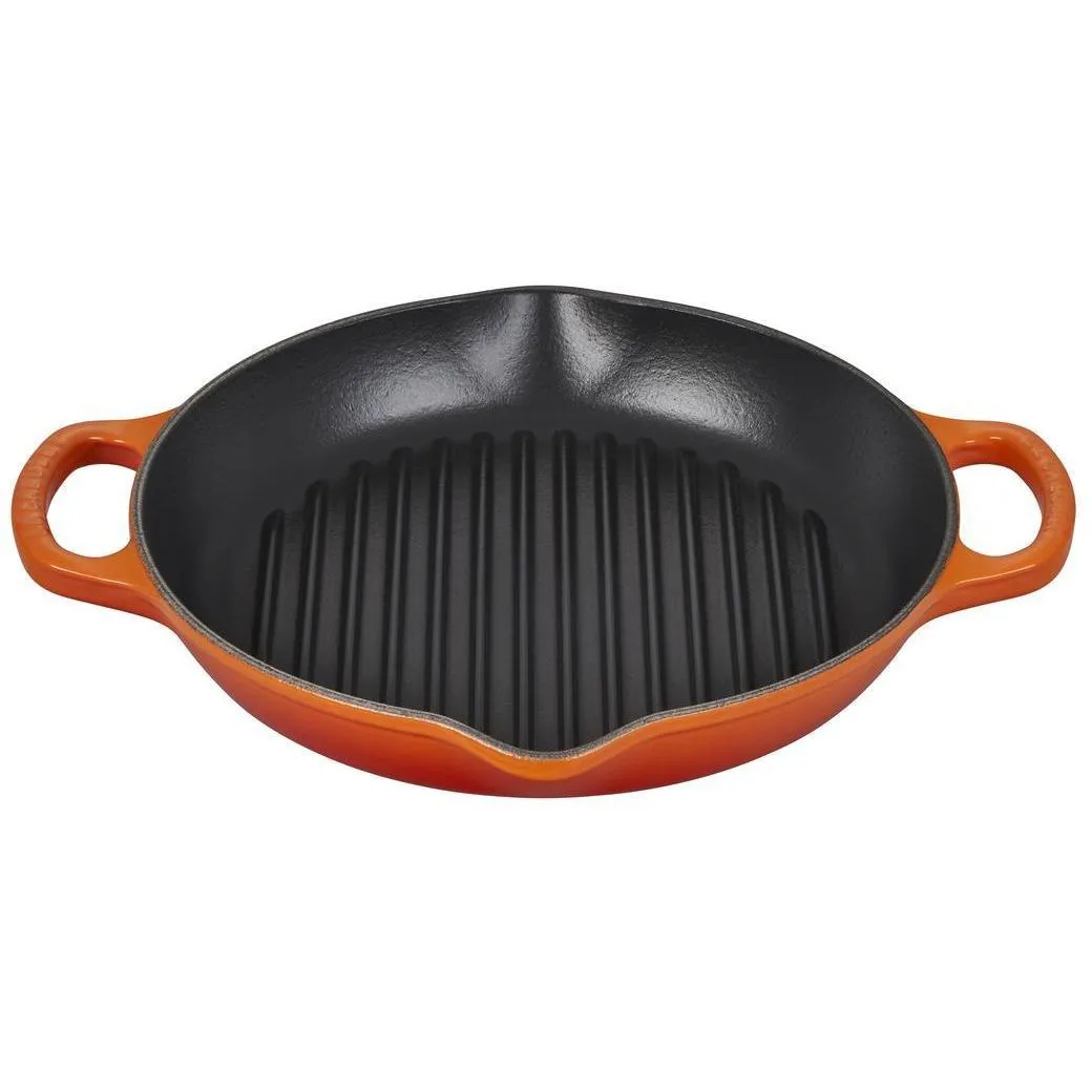 Le Creuset Signature 9.75″ Deep Round Grill Pan