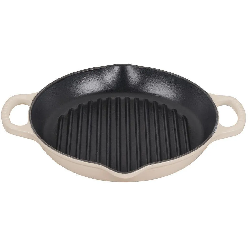 Le Creuset Signature 9.75″ Deep Round Grill Pan