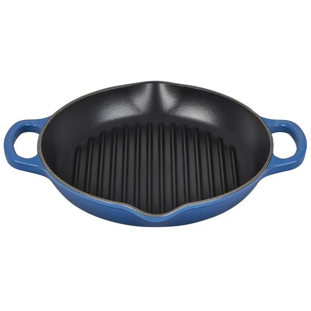 Le Creuset Signature 9.75″ Deep Round Grill Pan