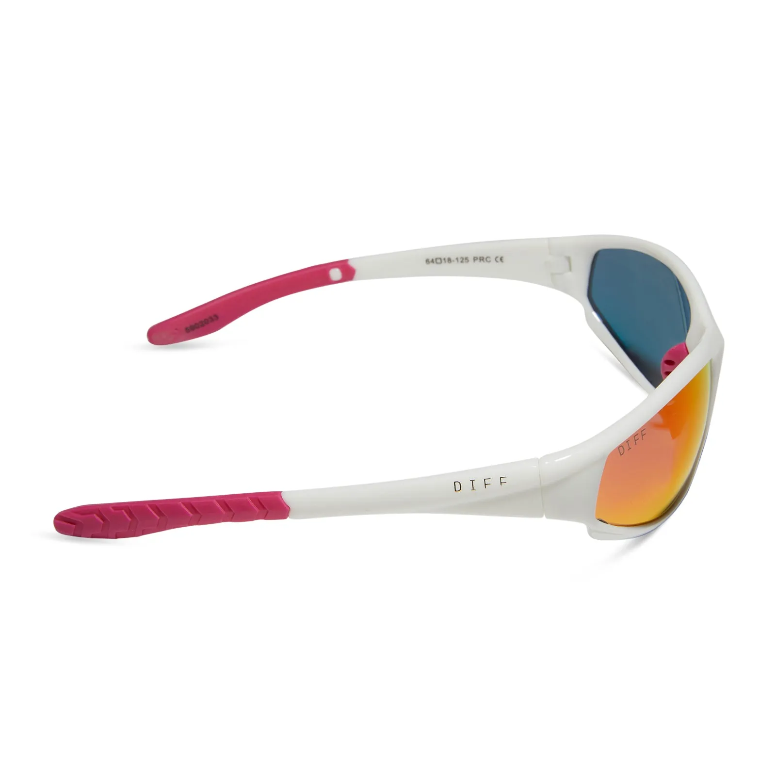 LIGHTNING - WHITE   SUNSET MIRROR   POLARIZED SUNGLASSES