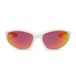 LIGHTNING - WHITE   SUNSET MIRROR   POLARIZED SUNGLASSES