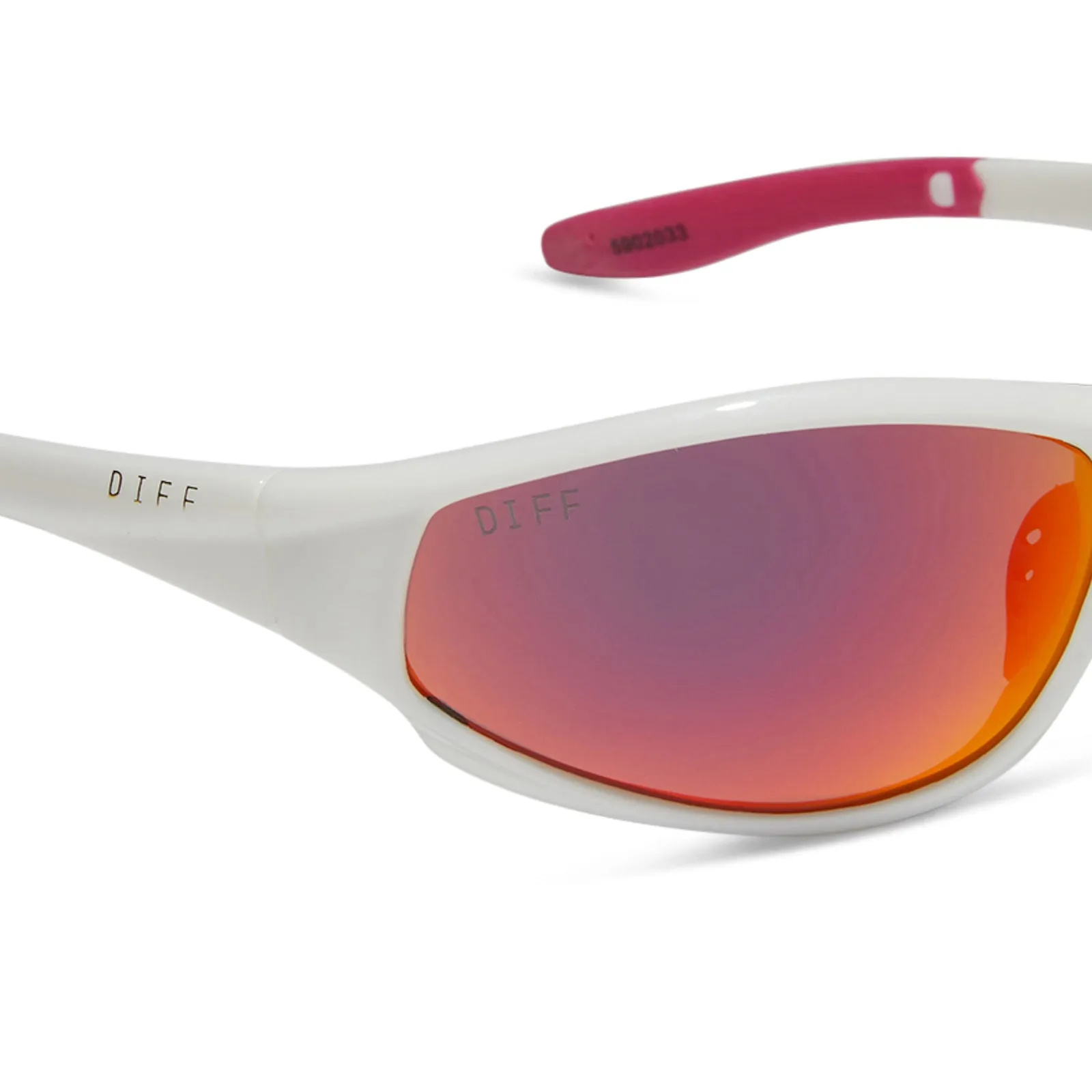 LIGHTNING - WHITE   SUNSET MIRROR   POLARIZED SUNGLASSES