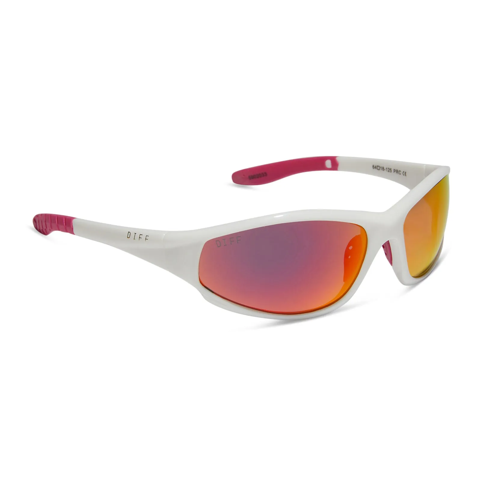 LIGHTNING - WHITE   SUNSET MIRROR   POLARIZED SUNGLASSES