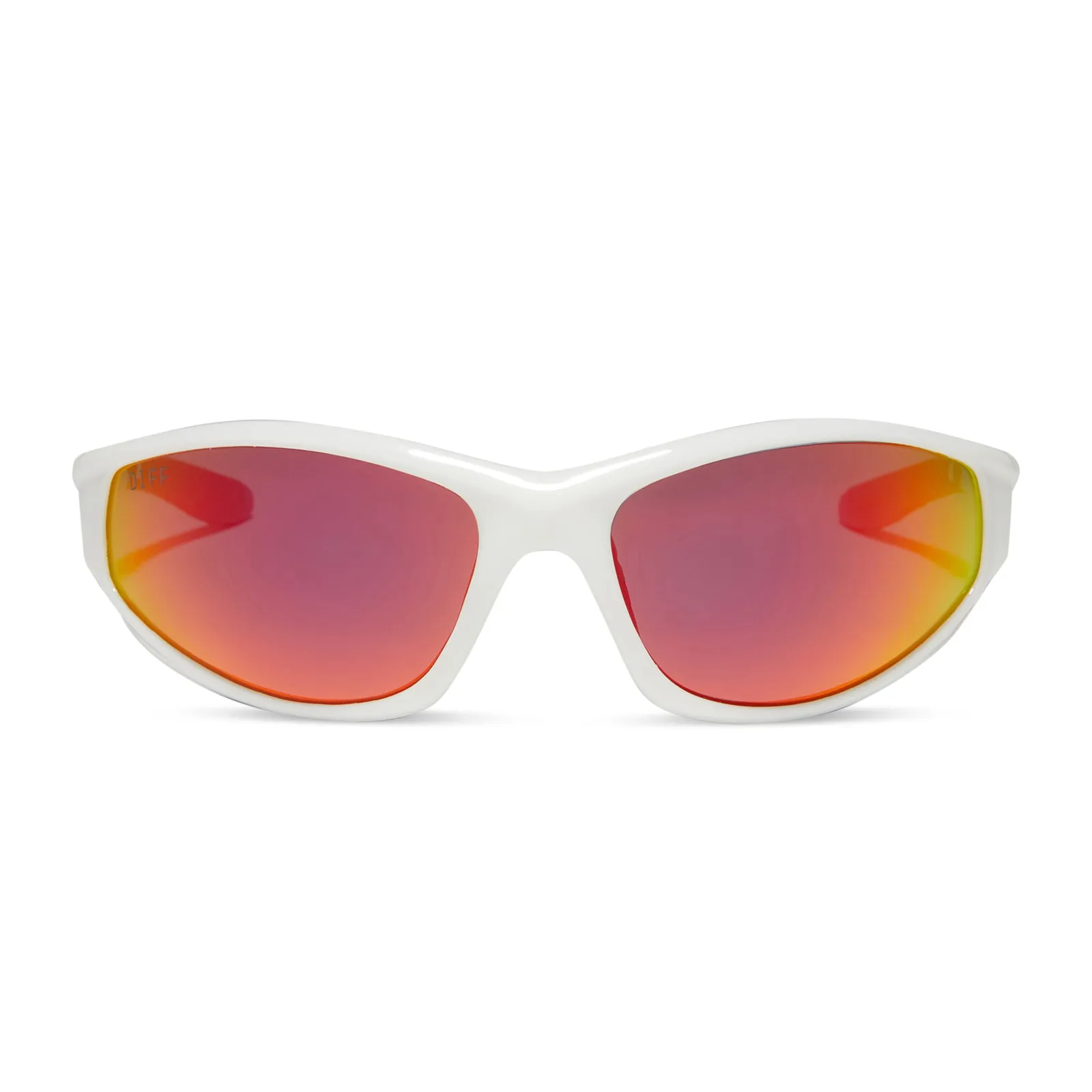 LIGHTNING - WHITE   SUNSET MIRROR   POLARIZED SUNGLASSES