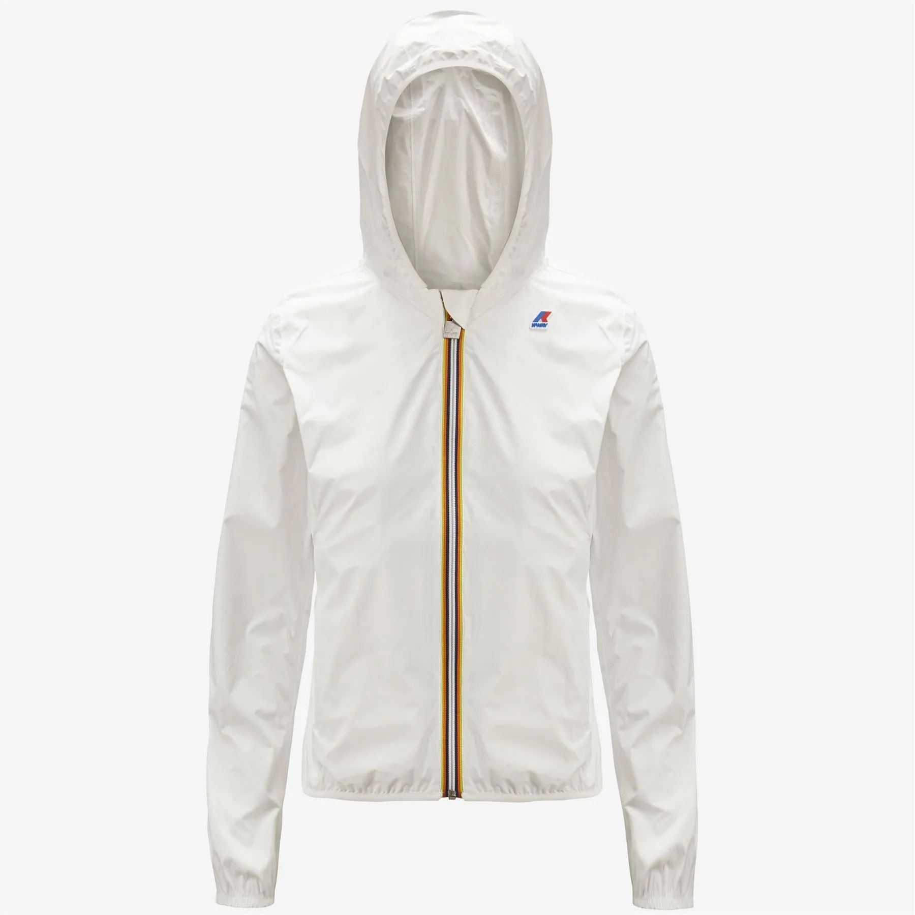 Lily Plus Double - Reversible Waterproof Full Zip Windbreaker in White-Beige