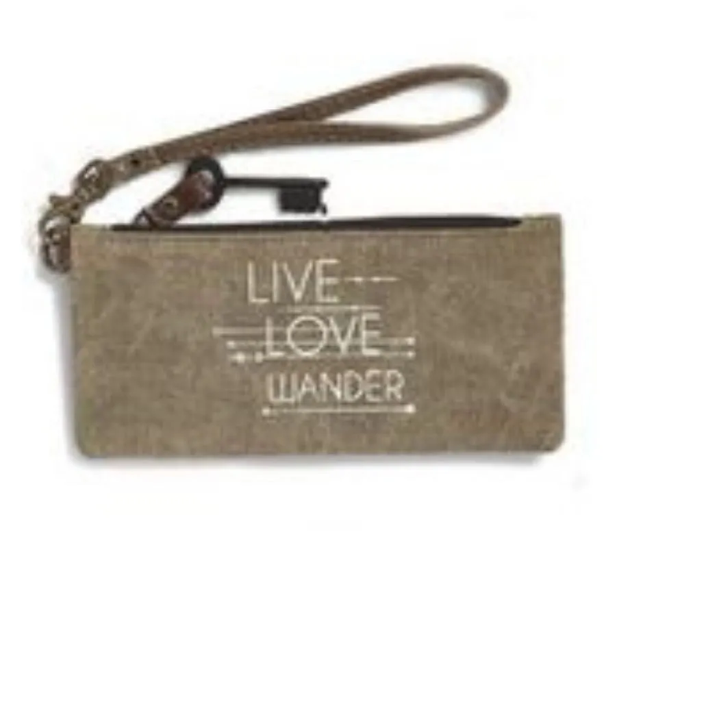 Live Love Wander Wristlet