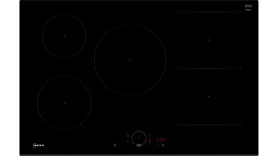 Neff T58FHW1L0KIT 80cm Induction Hob with Pan Set Black