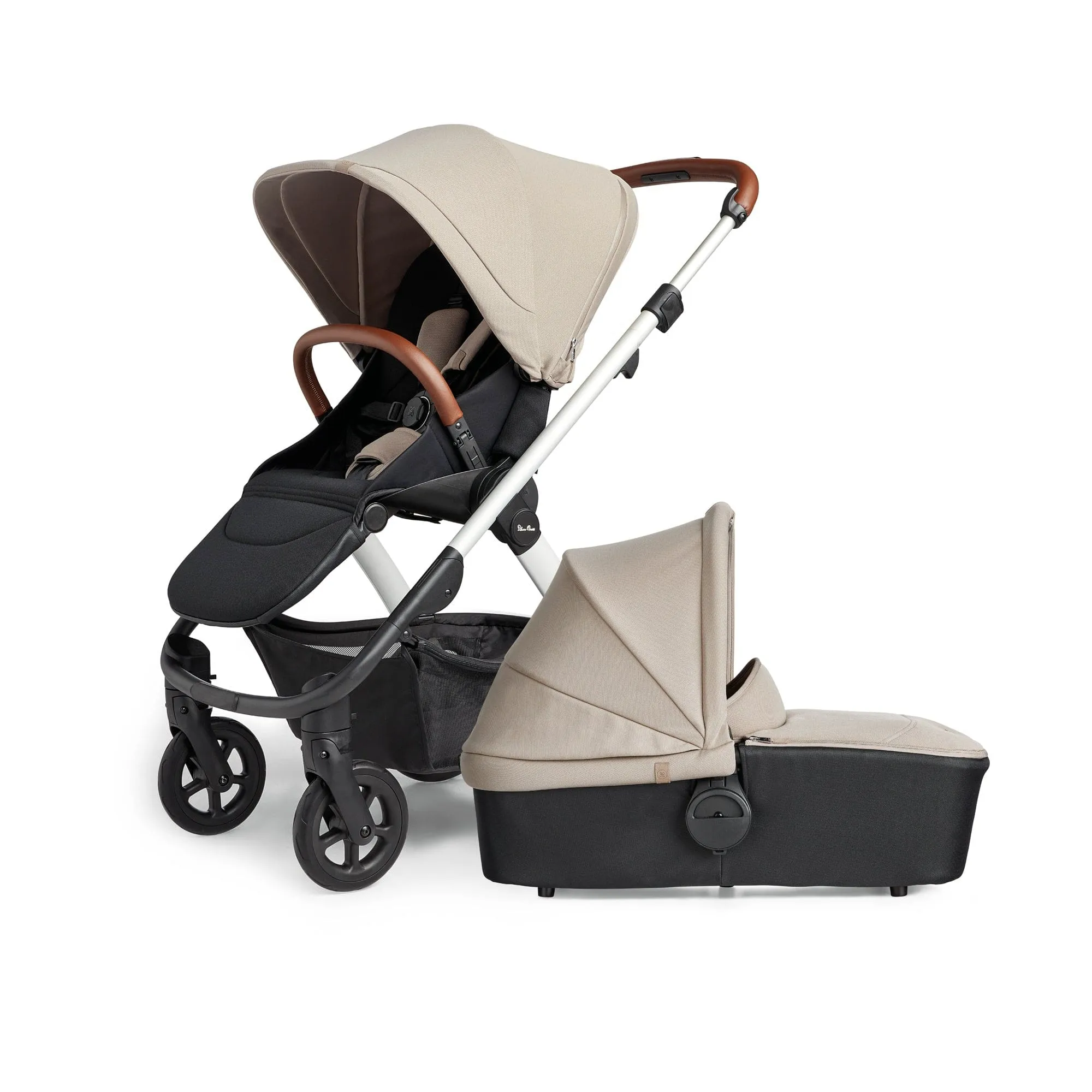 Silver Cross Tide Pram and Accessory Box - Stone